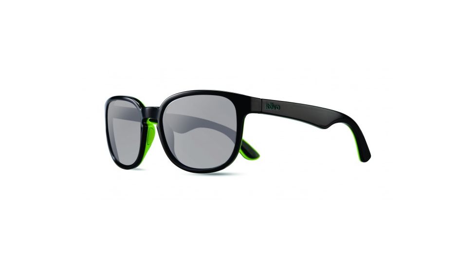 Revo Kash Single Vision Prescription Sunglasses, Black/Cream Frame, Polarized, RE 1028 11 CHSV
