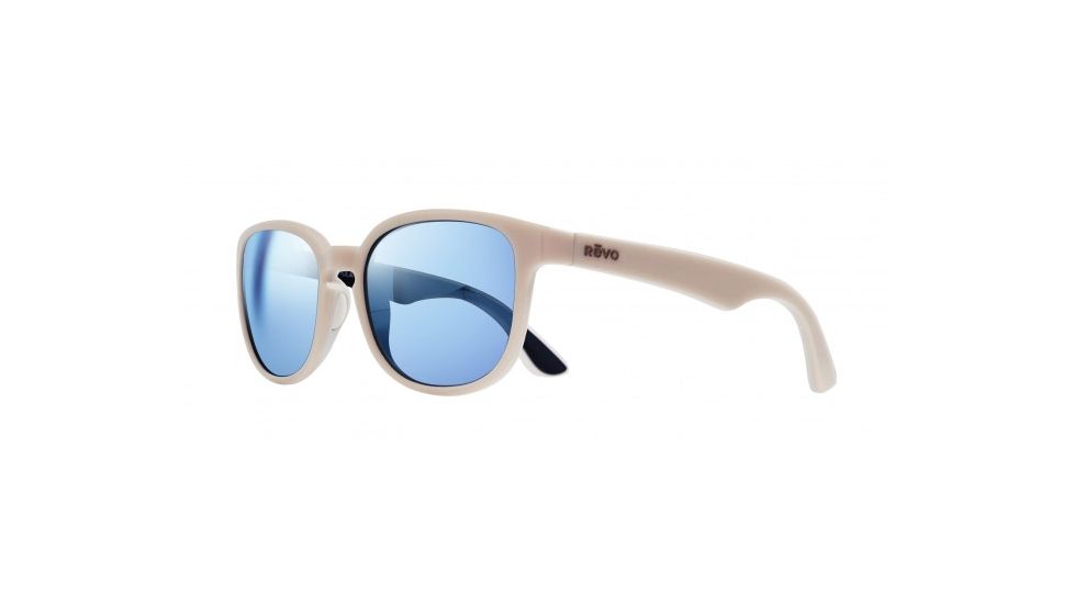 Revo Kash Single Vision Prescription Sunglasses, Blush/Cream/Navy Frame, Polarized, RE 1028 10 BLSV