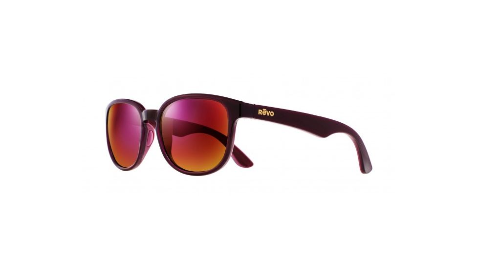Revo Kash Single Vision Prescription Sunglasses, Violet Sunset/Magent Frame, Polarized, RE 1028 06 SPSV
