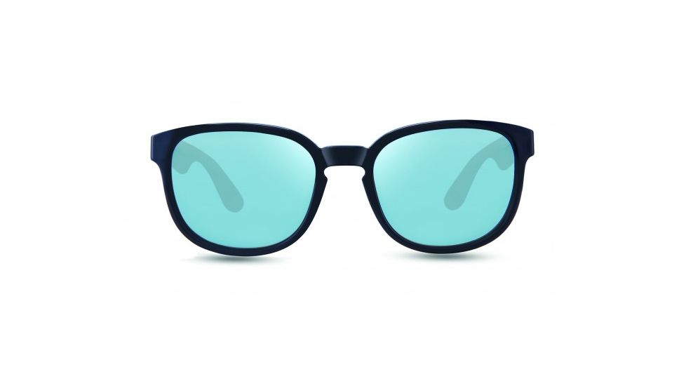 Revo Kash Single Vision Prescription Sunglasses, Navy/Grey/Atlantic Frame, Polarized, RE 1028 05 BLSV
