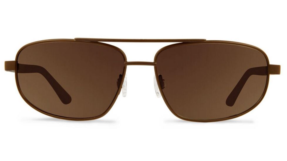 Revo Nash Single Vision Prescription Sunglasses, Brown Frame, Terra Lens, Polarized-RE1013-02BRSV