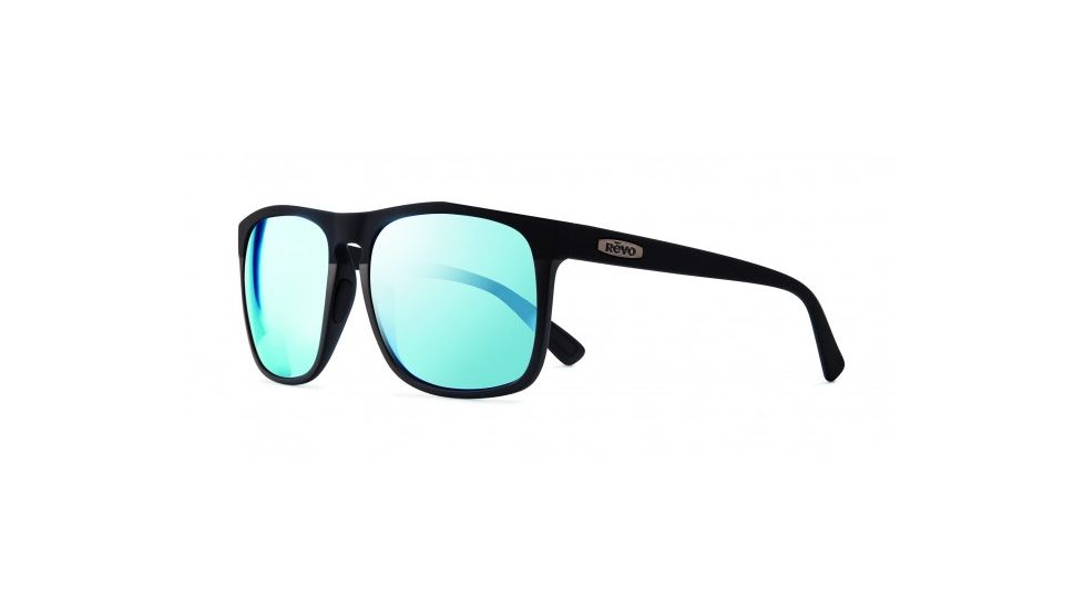 Revo Ryker Single Vision Prescription Sunglasses, Black Frame, Polarized, RE 1035 01 BLSV