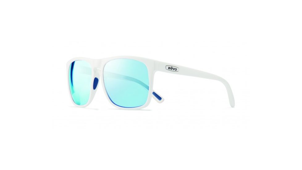 Revo Ryker Single Vision Prescription Sunglasses, White Frame, Polarized, RE 1035 09 BLSV