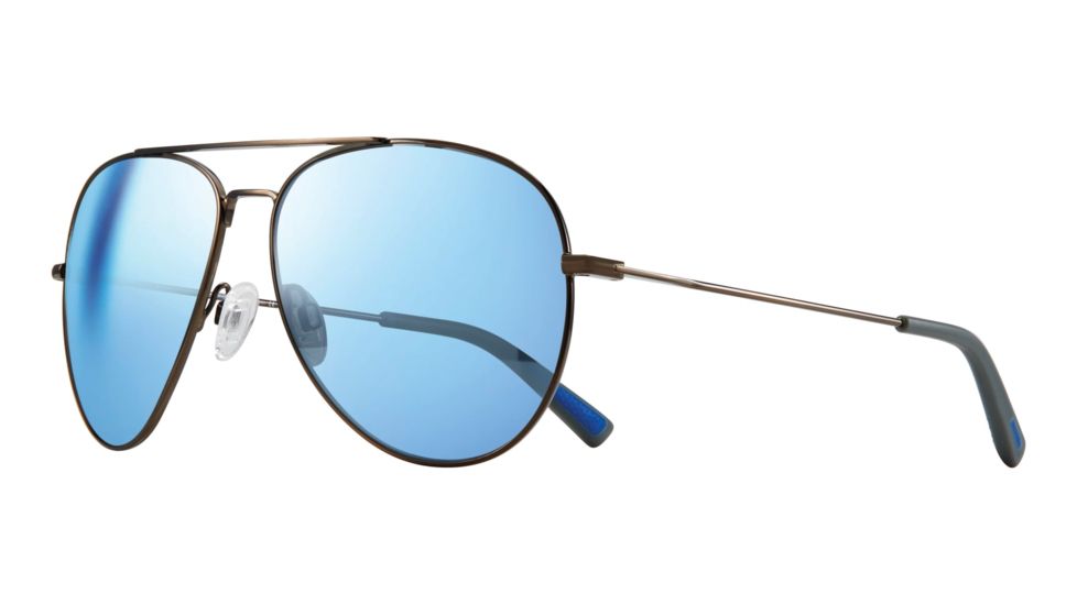 Revo Spark Single Vision Prescription Sunglasses, Gunmetal Frame, Polarized, RE 1081 00 BLSV
