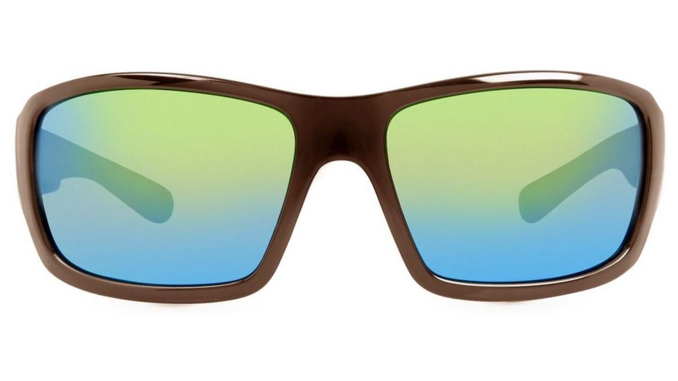 Revo Straightshot Progressive Prescription Sunglasses, Crystal Brown Frame, Green Water Lens, Polarized-RE1005-02GNPR