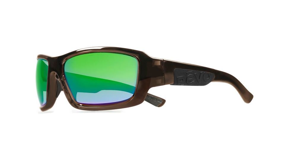 Revo Straightshot Progressive Prescription Sunglasses, Crystal Brown Frame, Green Water Lens, Polarized-RE1005-02GNPR