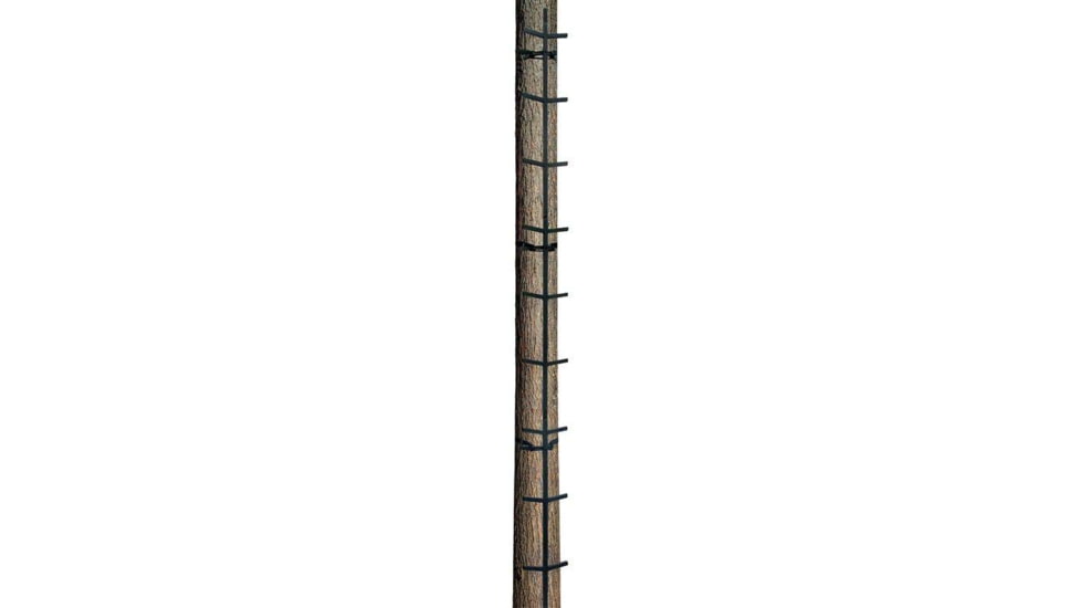 Rhino Blinds 24ft Hot Foot Climbing Stick, 6 Sections, Black/Steel, RTSL-24