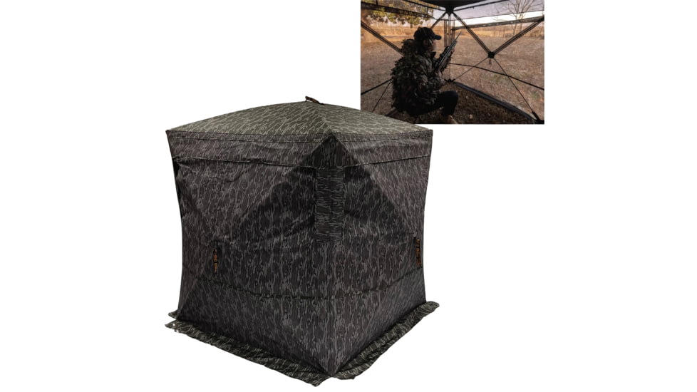 Rhino Blinds Hybrid R180 See Through Blind, Mossy Oak Bottomland, R180MBL