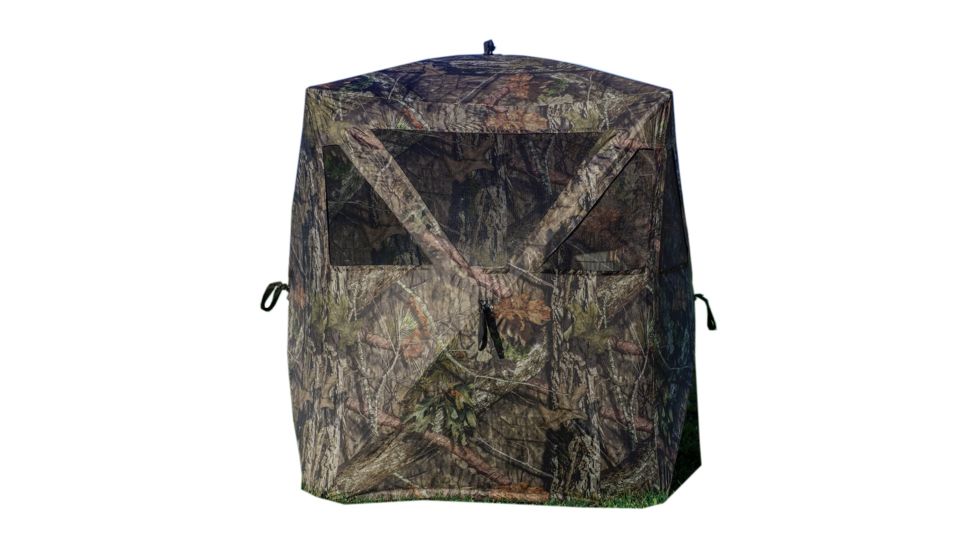 Rhino Blinds Rhino-100 Hunting Ground Blind Hunting Acc, Mossy Oak Break Up Country, 49.5 in x 49.5 in x 65 in R100-MOC
