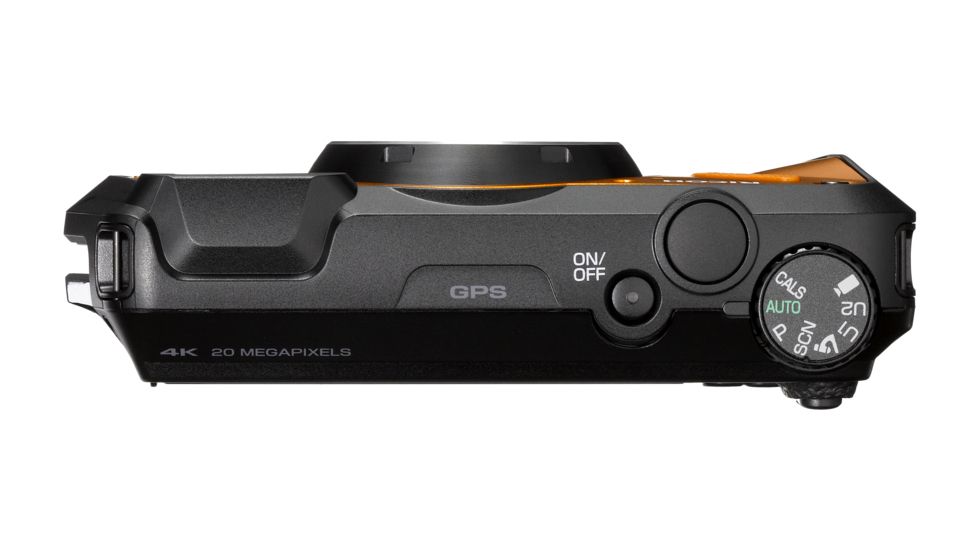 Ricoh WG-6 Digital Camera, 5X Optical Zoom, Orange, 3853