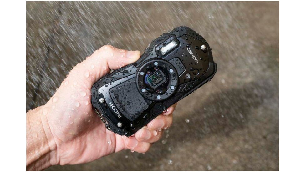 Ricoh WG-80 Digital Camera, Black, Black, 03123