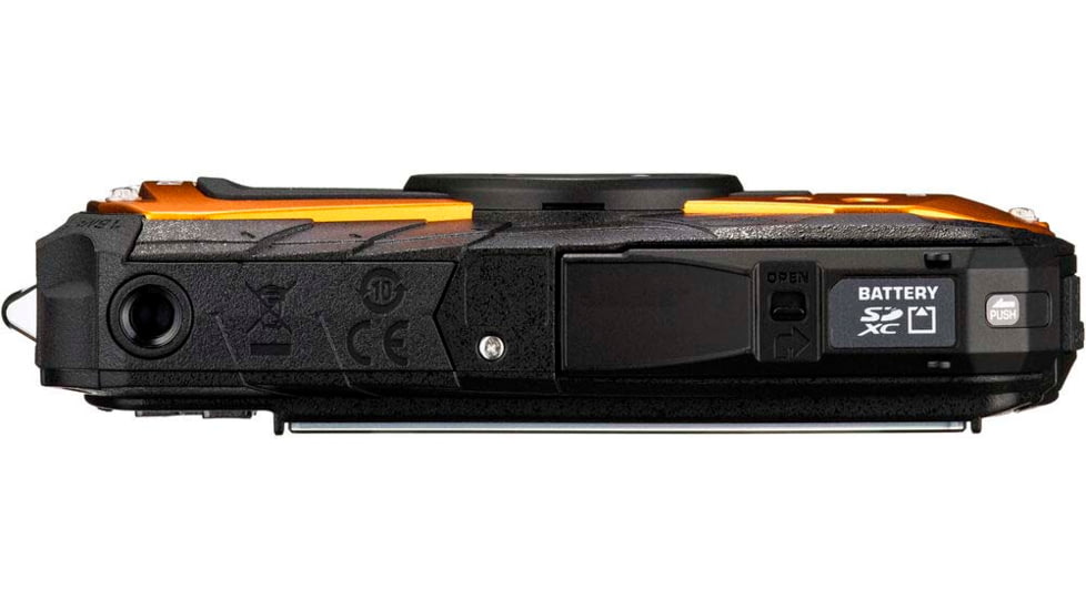 Ricoh WG-80 Digital Camera, Orange, Orange, 03128