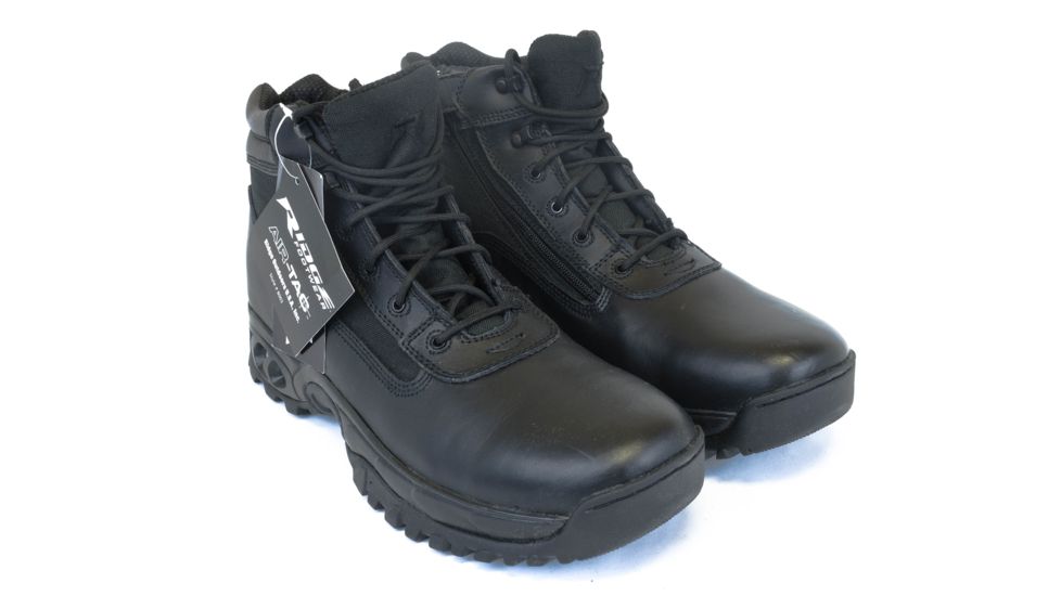 Ridge Outdoors 8003 Mid Side Zip Boot, Black, 15W 8003-15.0W