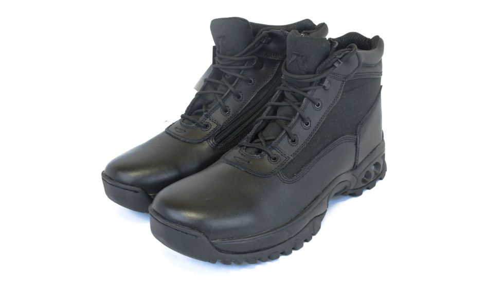 Ridge Outdoors 8003 Mid Side Zip Boot, Black, 15W 8003-15.0W
