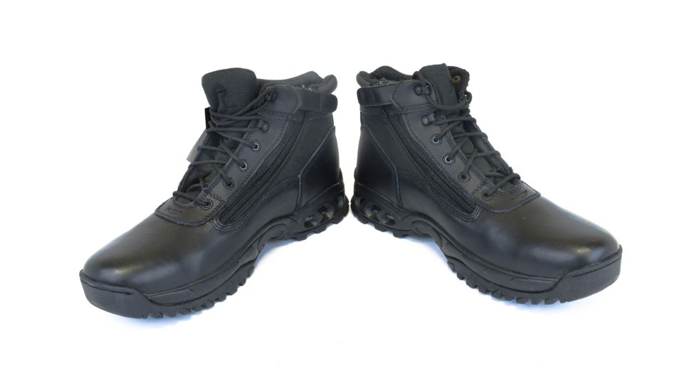 Ridge Outdoors 8003 Mid Side Zip Boot, Black, 15W 8003-15.0W