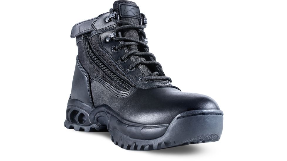 Ridge Outdoors 8003 Mid Side Zip Boot, Black, 4.5 80034.5