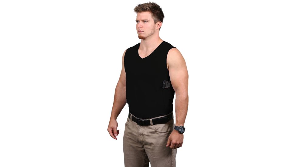 Ridge Outdoors V-Neck Packin Tee, Black, 2XL 4112X