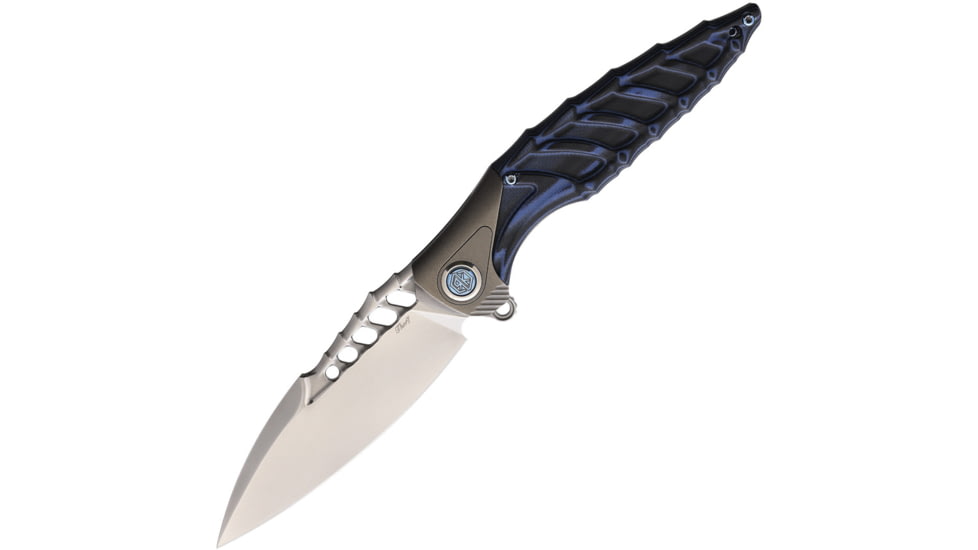 Rike Knife Thor7 Black And Blue 154CM Knife, THOR7-BB