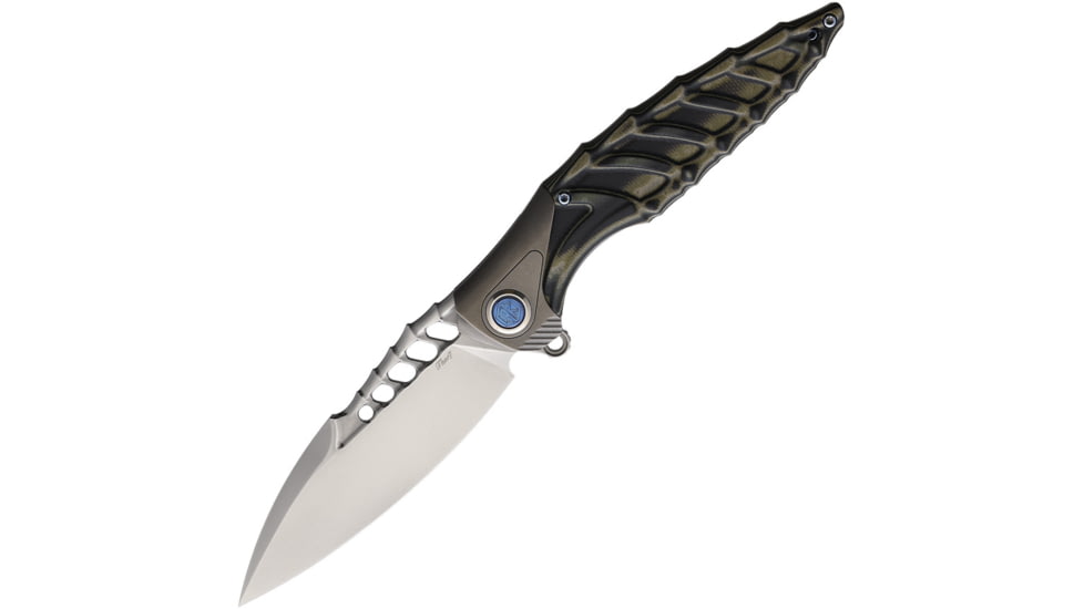 Rike Knife Thor7 Black And Green 154CM Knife, THOR7-BG