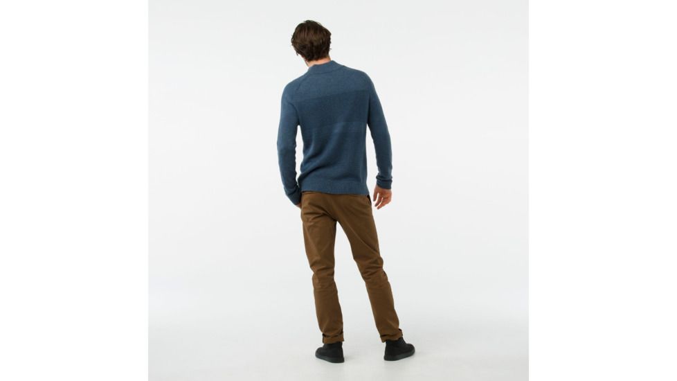 Smartwool Ripple Ridge Half Zip Sweater-Men's, Bright Cobalt H-Medium Gray Heather, Large, SW000296B20-L