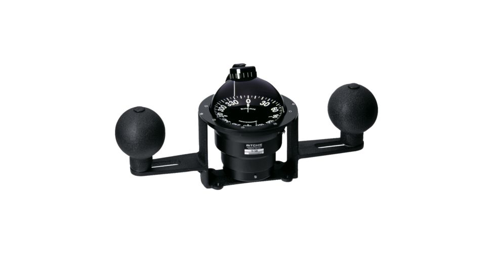 Ritchie YB-600 Globemaster Steel Boat Compass - Yoke Mounted - Black 13479