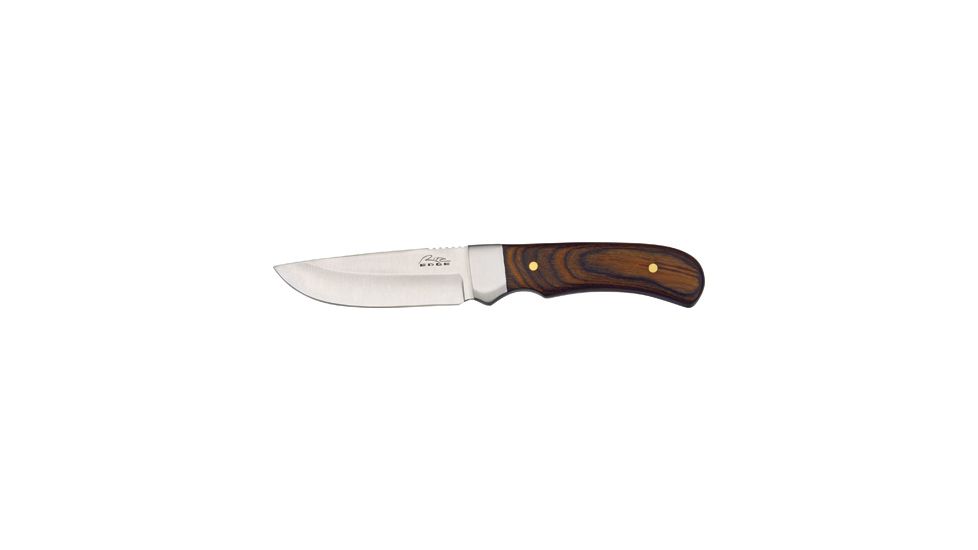 Rite Edge Cougar Hunter Fixed knife, SS blade, Brown wood handle CN210828
