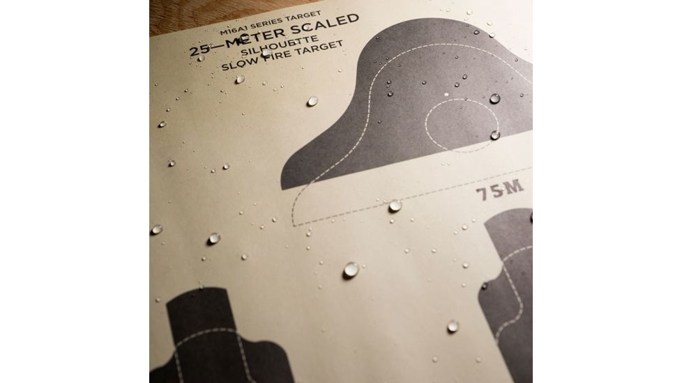 Rite in the Rain 25 Meter Slow Fire Targets, 10 Sheets, Tan RR 9128X