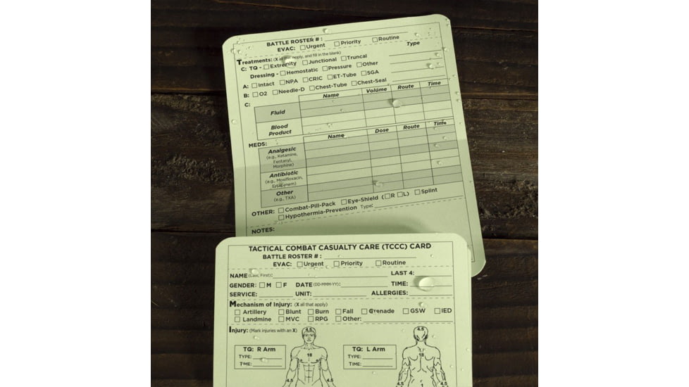 Rite in the Rain 6 X 5 Tccc Combat Cards - MIST991