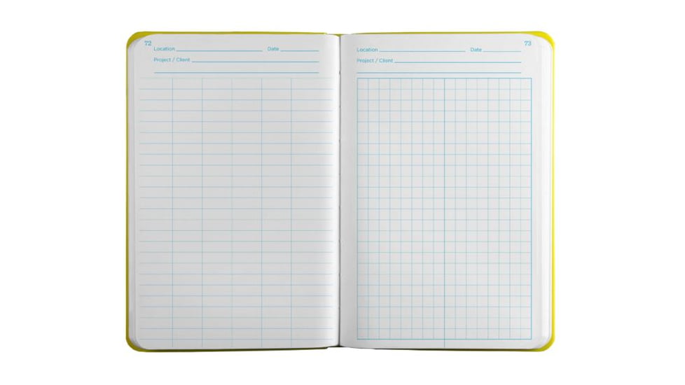 Rite in the Rain Bound Book,Poly Cover,4 3/4x7 1/2in,Environmental,Yellow 550