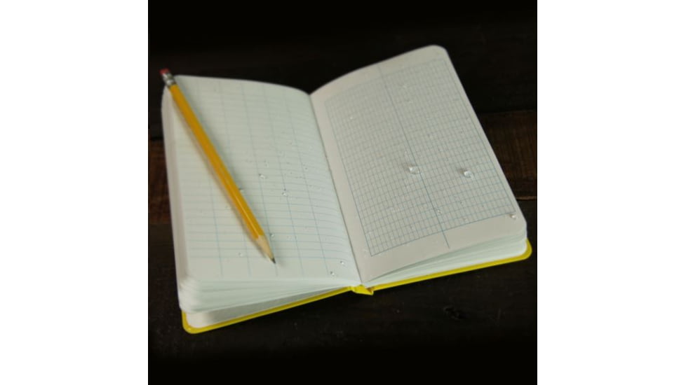 Rite in the Rain Bound Book,Poly Cover,4 3/4x7 1/2in,Transit,Yellow 300