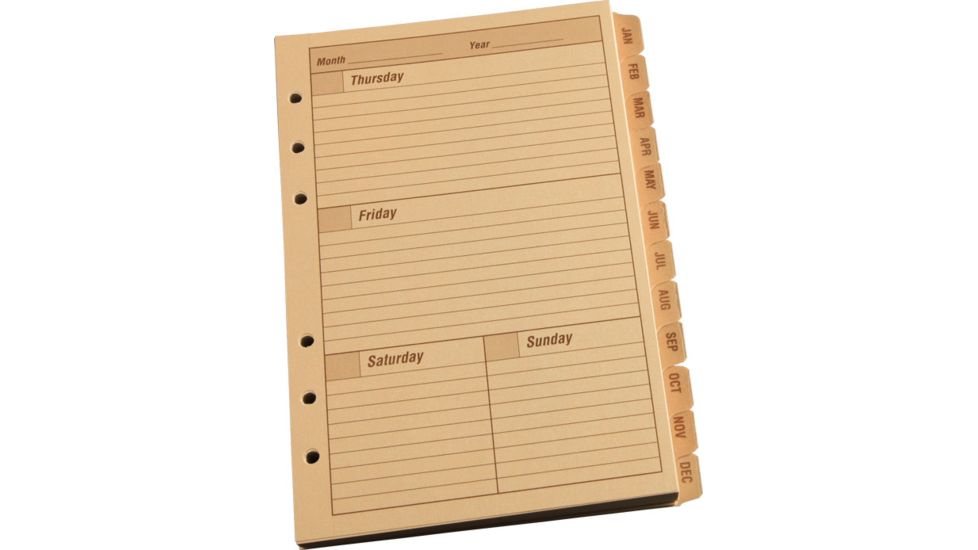 Rite in the Rain CALENDAR PACK - WEEKLY, Tan, 4/5/8 x 7 9260W