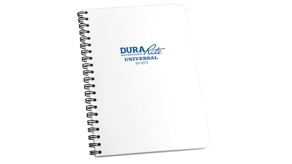 Rite in the Rain Durarite Side Spiral Notebook,4 5/8x7in,White 673