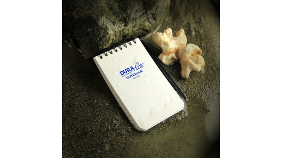 Rite in the Rain Durarite Top Spiral Notebook,3x5in,White 635