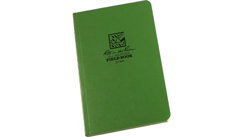 Rite in the Rain FIELD BOOK - GREEN, Green, 4 5/8 x 7 1/4 980