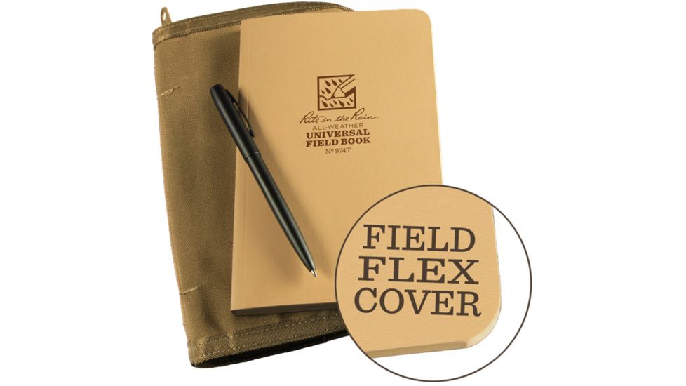 Rite in the Rain Field Flex - Tan Kit, Tan, 4 5/8 x 7 974T-KIT