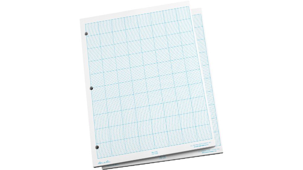 Rite in the Rain GRID SHEETS - CROSS SECTION -1/10", White, 8 1/2 x 11 1110