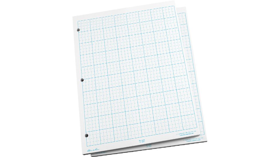 Rite in the Rain GRID SHEETS - CROSS SECTION -1/4", White, 8 1/2 x 11 1104