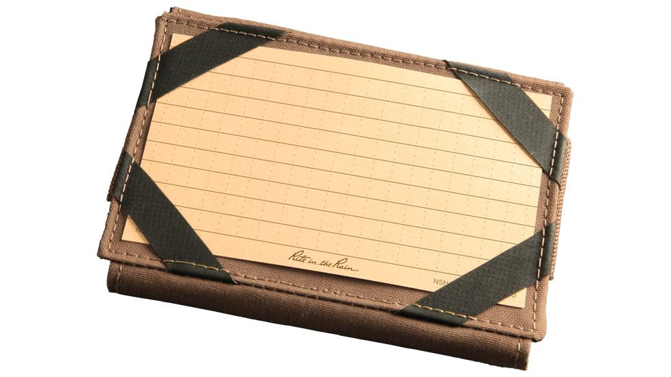Rite in the Rain INDEX CARD HOLDER - TANW/ 25 INDEX CARDS, Tan, 5 x 3 C991T