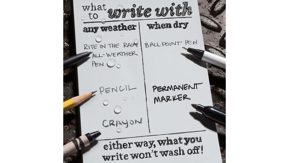 Rite in the Rain Large Side Spiral Notebook - Universal Pattern, Orange - OR73-LG