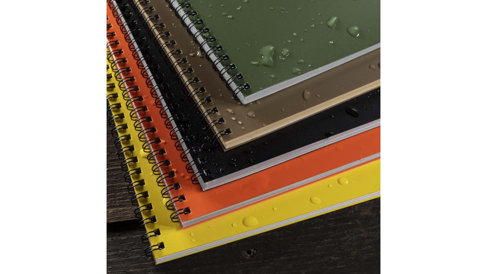 Rite in the Rain Large Side Spiral Notebook - Universal Pattern, Orange - OR73-LG