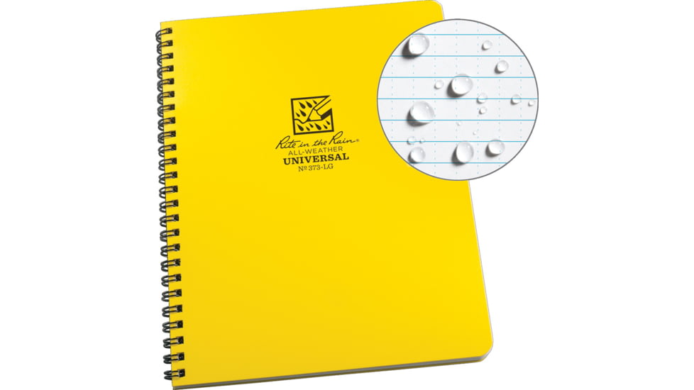 Rite in the Rain Large Side Spiral Yellow