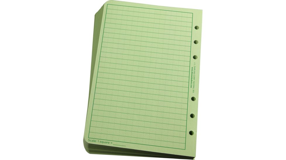 Rite in the Rain LOOSE LEAF - GREEN - CALL FORFIRE, Green, 4 5/8 x 7 922