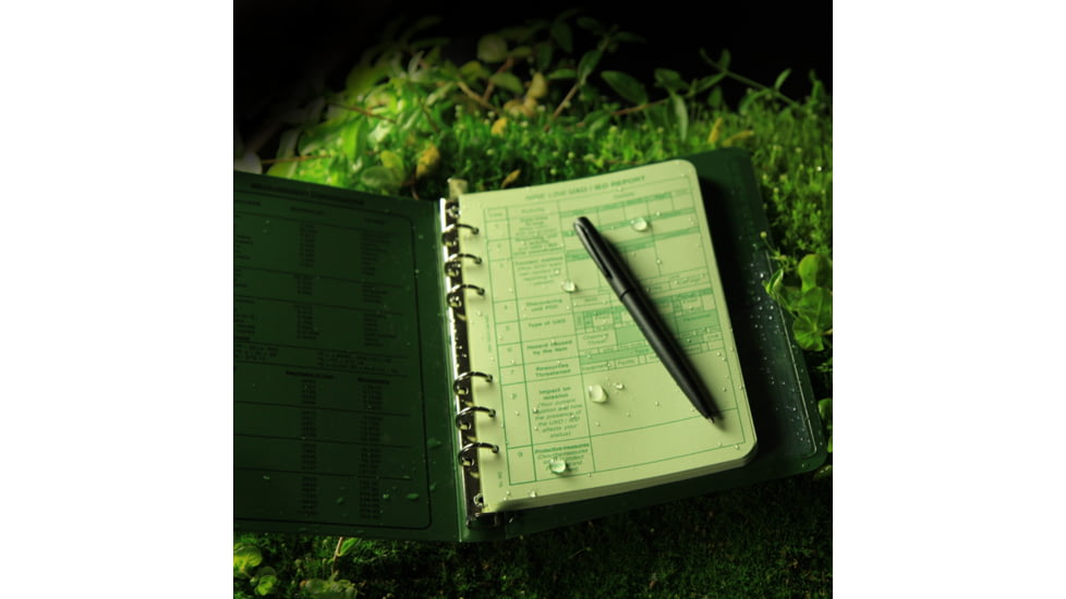 Rite in the Rain LOOSE LEAF - GREEN - UXO / IED, Green, 4 5/8 x 7 962