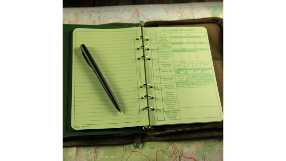 Rite in the Rain LOOSE LEAF - GREEN - UXO / IED, Green, 4 5/8 x 7 962
