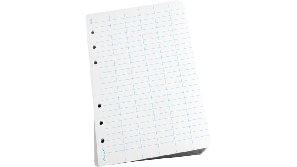 Rite in the Rain LOOSE LEAF - LEVEL, White, 4 5/8 x 7 312