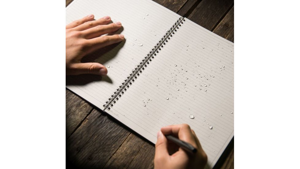 Rite in the Rain Maxi-Side Spiral - Black, Black, 8 1/2 x 11 773-MX