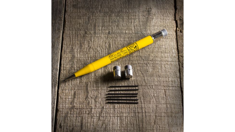 Rite in the Rain Mechanical Pencil,5.75in,Yellow,1.1mm Black Lead w/7 Leads and 2 Extra Erasers YE99