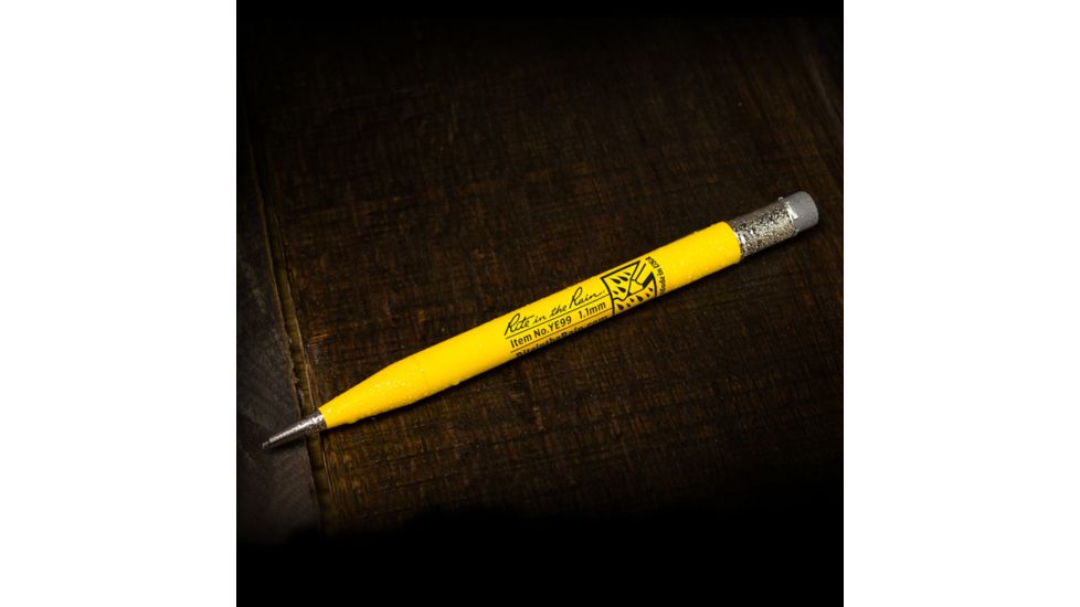 Rite in the Rain Mechanical Pencil,5.75in,Yellow,1.1mm Black Lead w/7 Leads and 2 Extra Erasers YE99