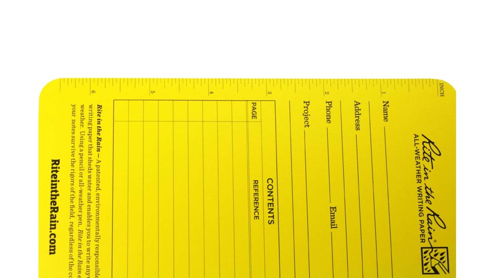 Rite in the Rain FIELD FLEX BOUMD - OPMOD / Cornell University, Yellow, 4 5/8 x 7 1/4 R-307
