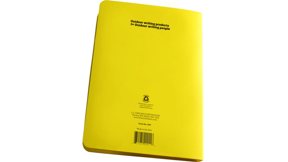 Rite in the Rain RING BINDER - 1/2" - YELLOW, Yellow, 5 5/8 x 7 1/2 200